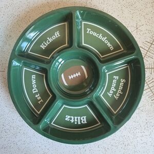 Game Day Football Divided Tray
